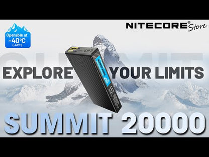 Nitecore Summit 20000 Power Bank, 20,000 mAh for Low Temperature