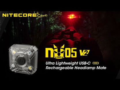 Nitecore U05 v2 USB-C Rechargeable Red White Safety Light