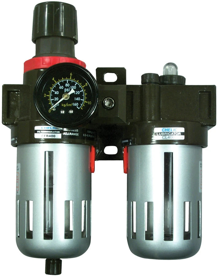 Astro Pneumatic - 3/8″ Filter, Regulator & Lubricator with Gauge