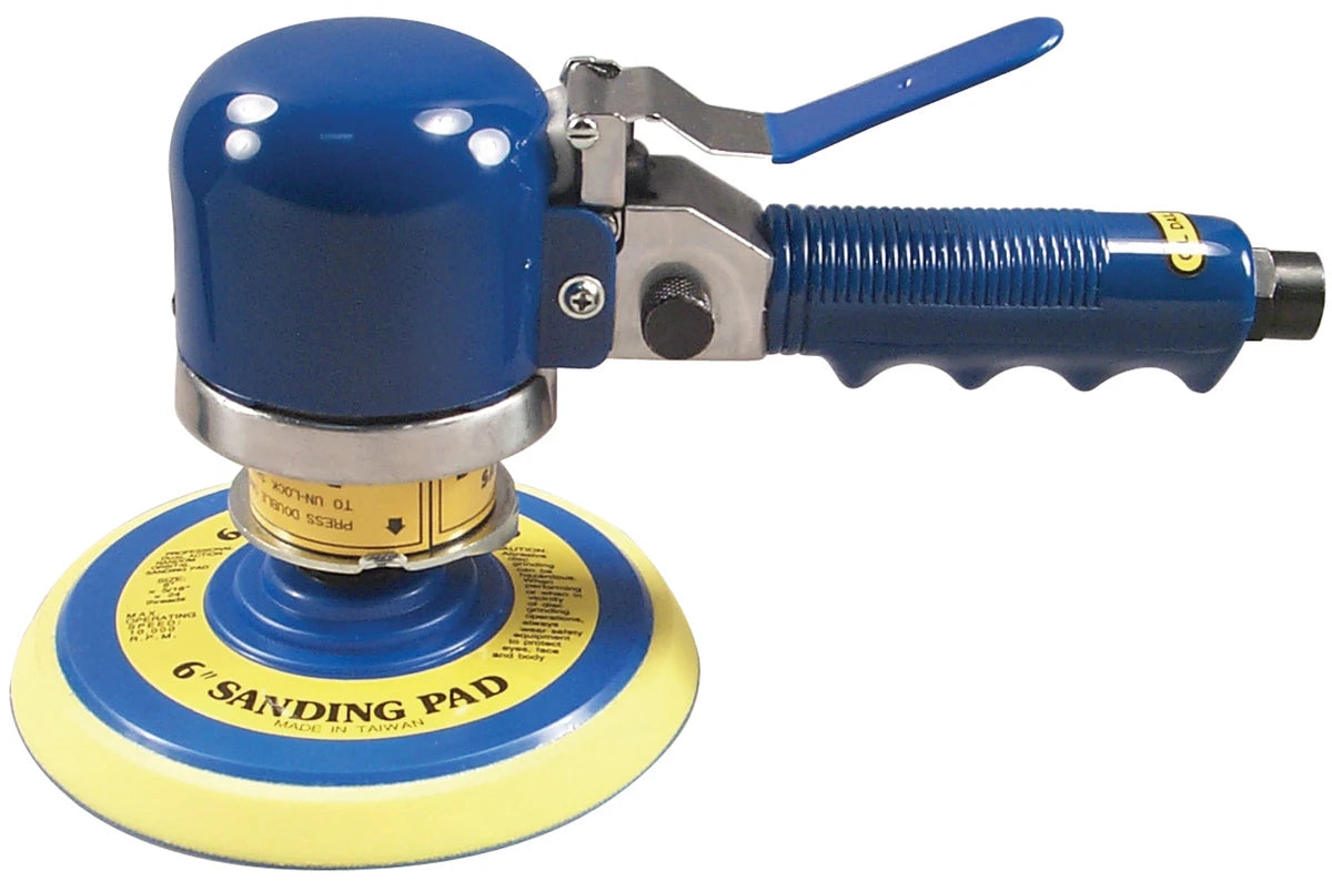 Astro Pneumatic - 6″ DAQ Random Orbital Sander with Pad - Regular Duty - 9,000rpm