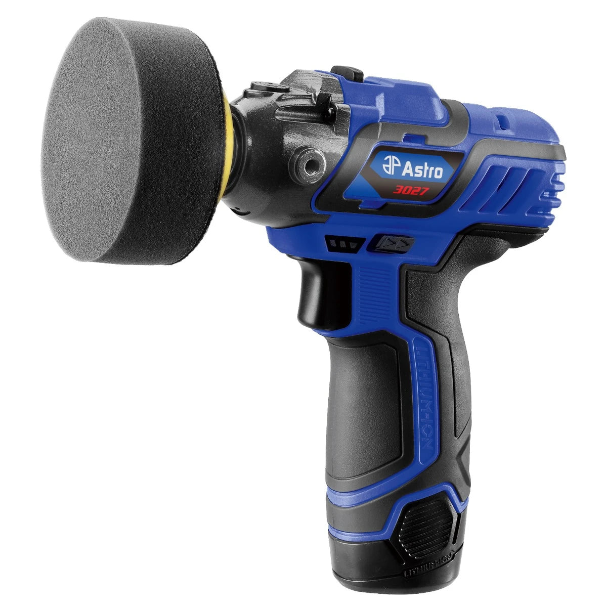 Astro Pneumatic - 12V 3″ Mini Cordless Pistol Polisher with 2 Batteries