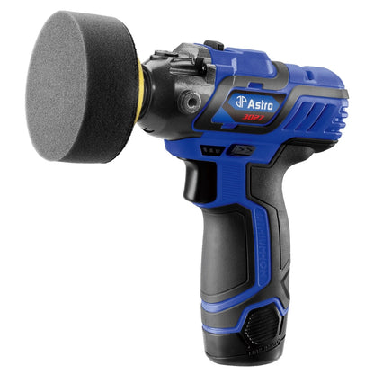 Astro Pneumatic - 12V 3″ Mini Cordless Pistol Polisher with 2 Batteries