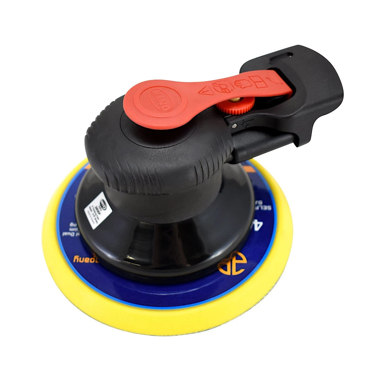 Astro Pneumatic - ONYX 6″ Finishing Palm Sander with 6″ PU PSA Backing Pad - 3/16″ Stroke